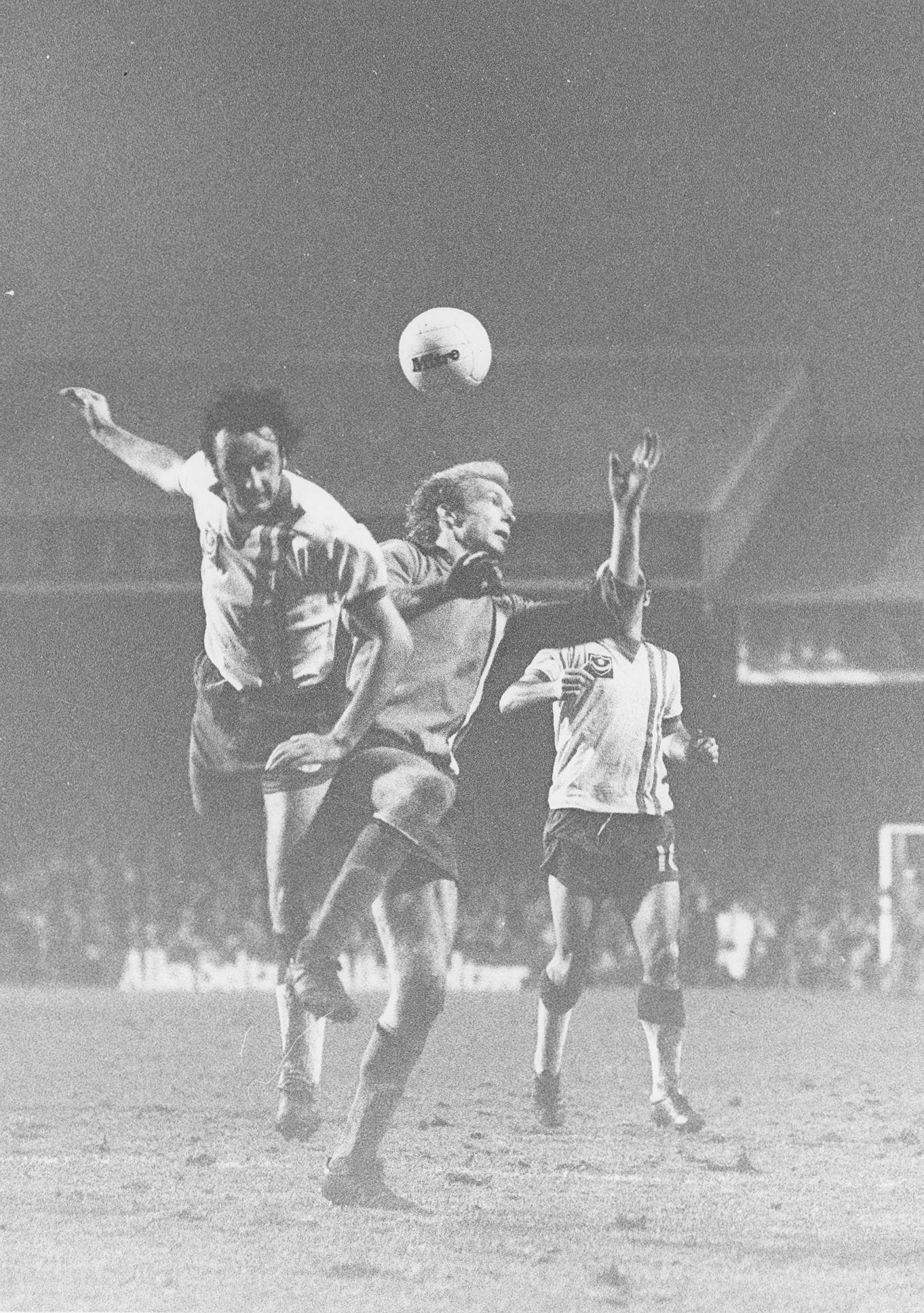 Ron Futcher is a constant pest to the Pompey defence